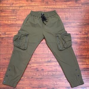 Olive Cargo Jogger Pants Medium